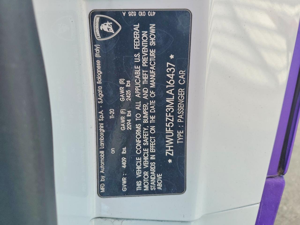 2021 Lamborghini Huracan Evo - zdjęcie 12