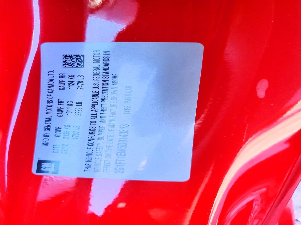 2013 Chevrolet Camaro 2Ss - zdjęcie 12