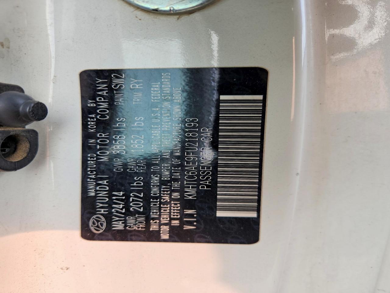 2015 Hyundai Veloster Turbo - zdjęcie 12