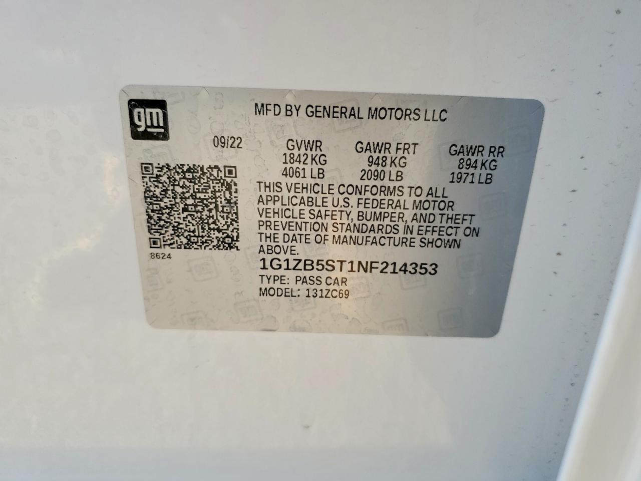 2022 Chevrolet Malibu Ls - zdjęcie 12