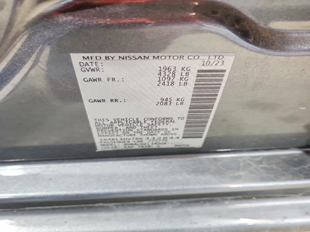 2024 Niss Altima Sv - zdjęcie 12