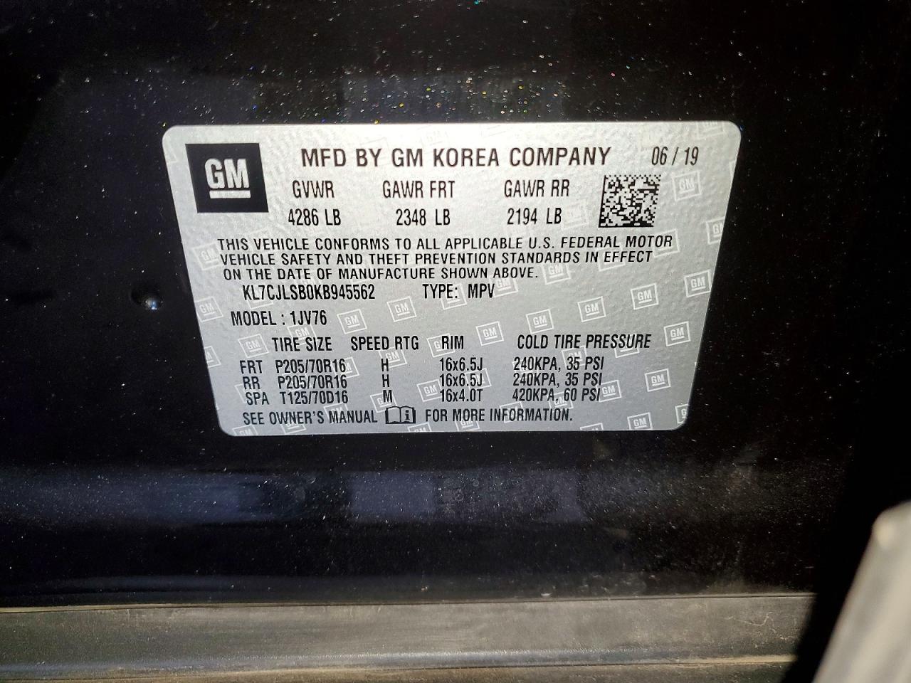 2019 Chevrolet Trax 1Lt - zdjęcie 12