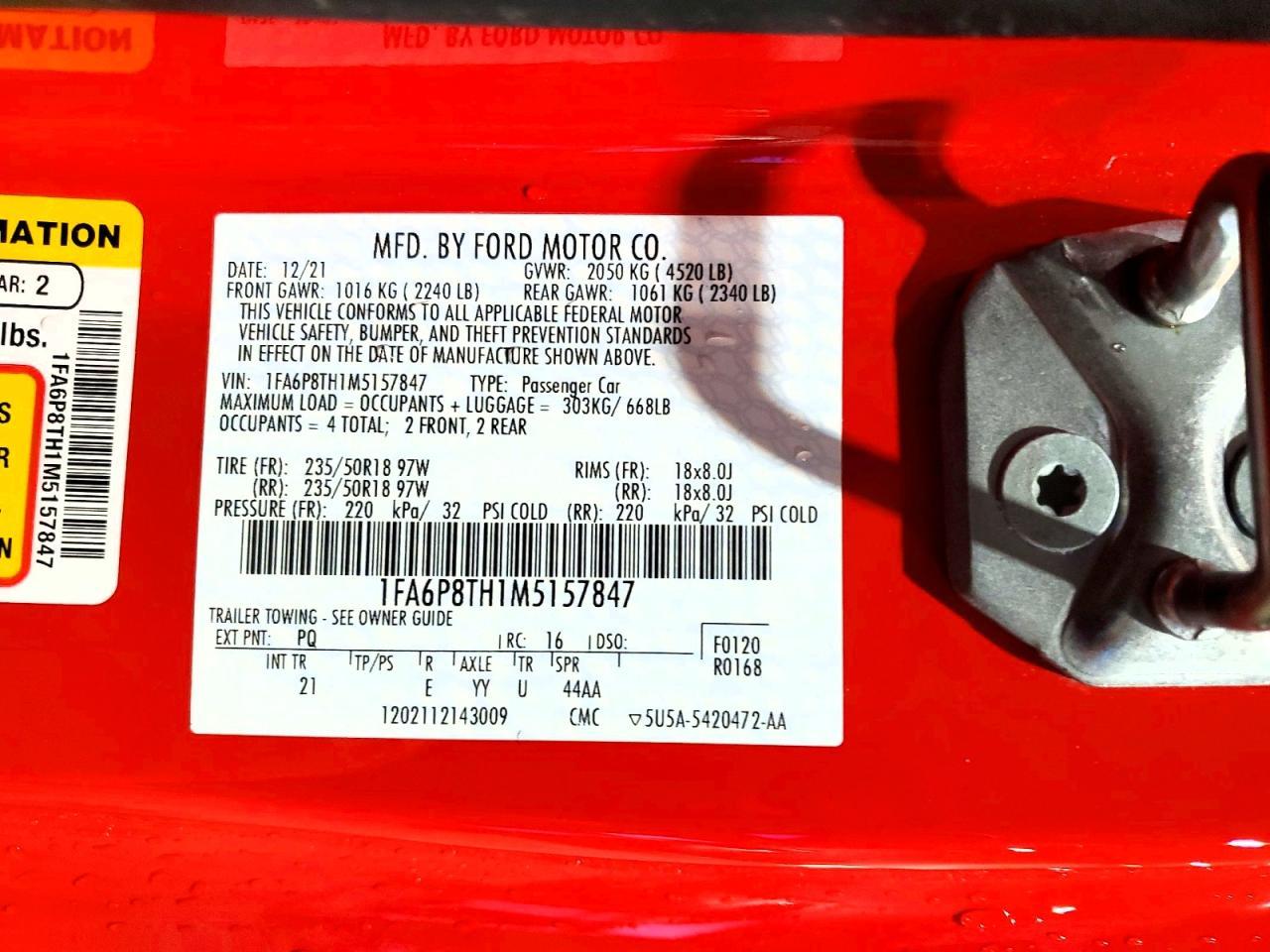 2021 Ford Mustang - zdjęcie 12