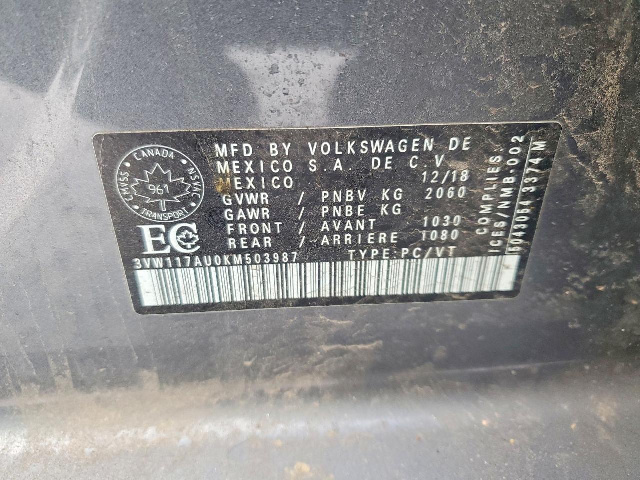 2019 Volkswagen Golf Sportwagen S - zdjęcie 13