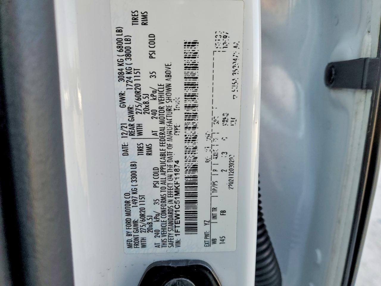 2021 Ford F150 Supercrew - zdjęcie 12