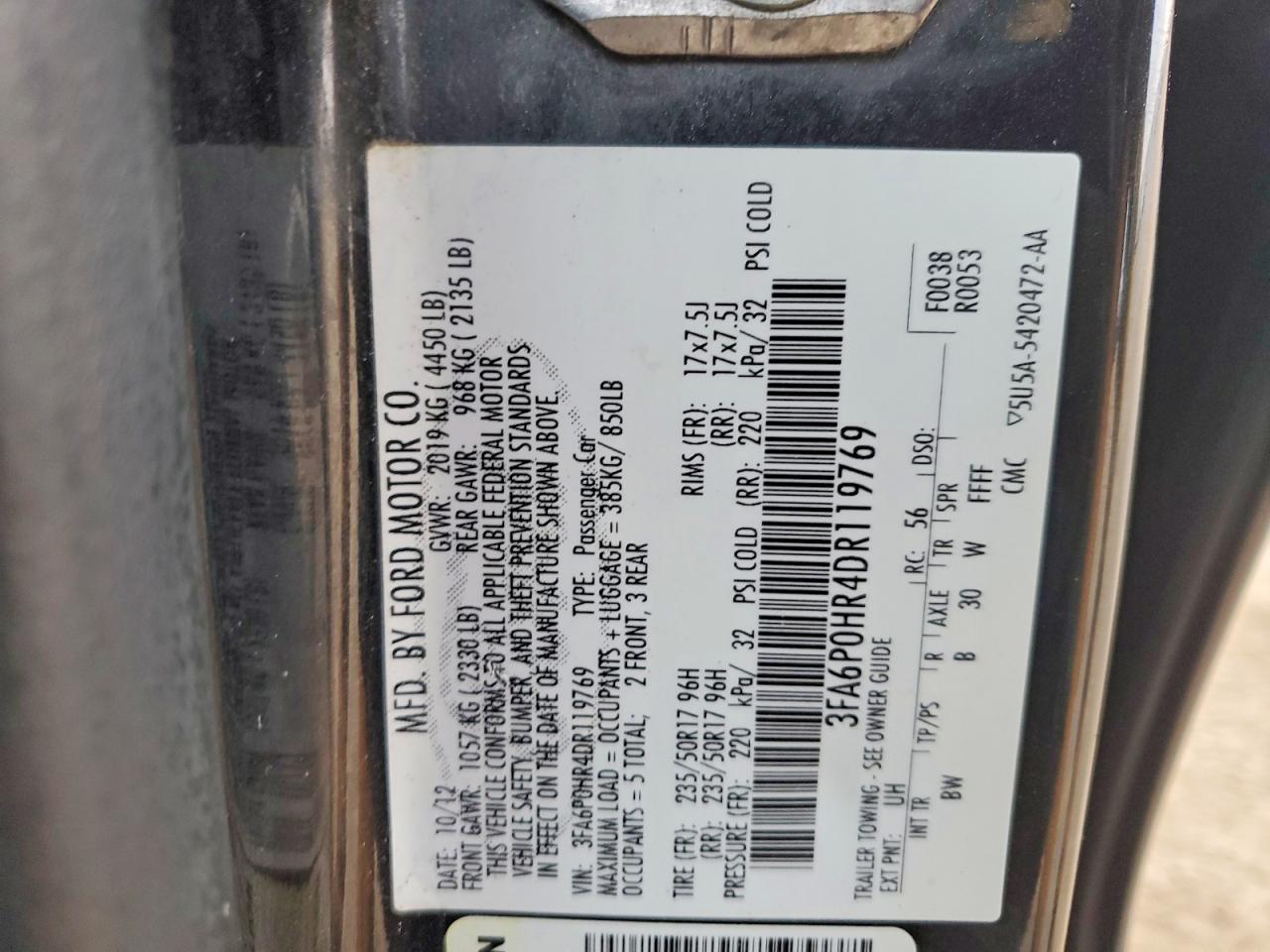 2013 Ford Fusion Se - zdjęcie 12