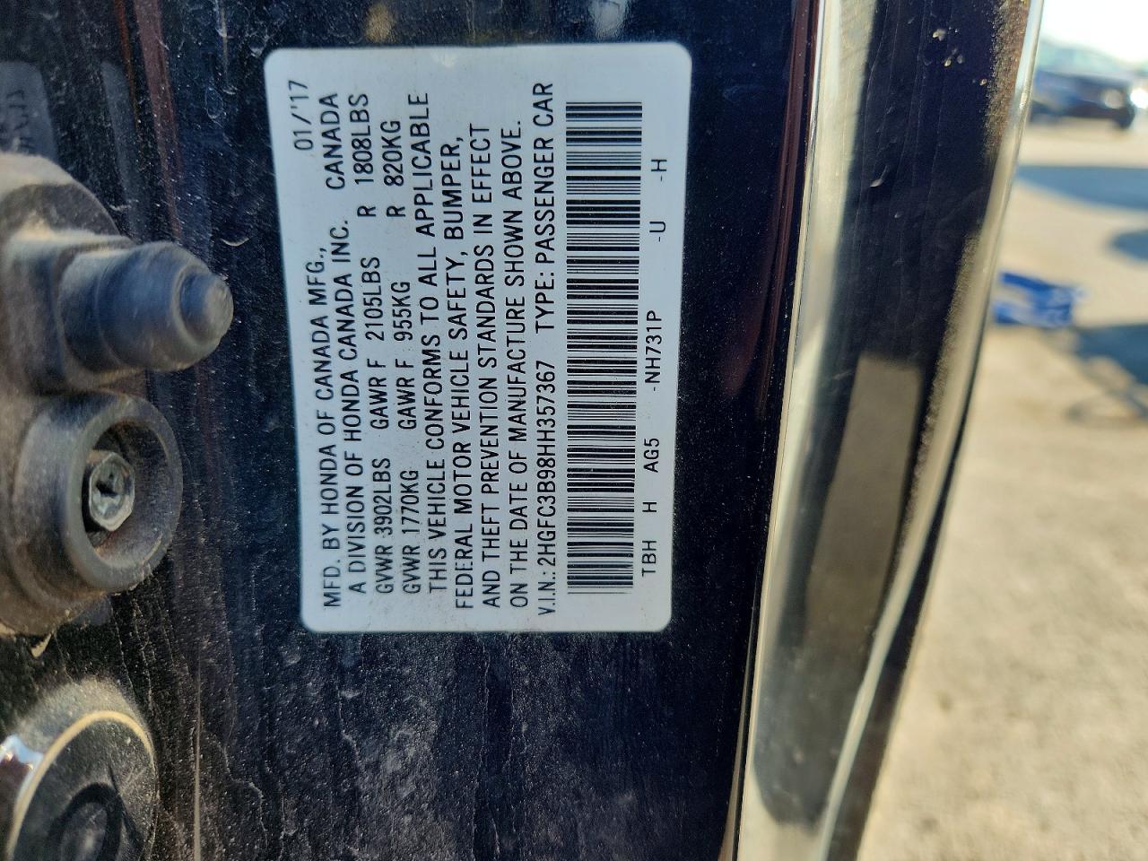 2017 Honda Civic Touring - zdjęcie 12