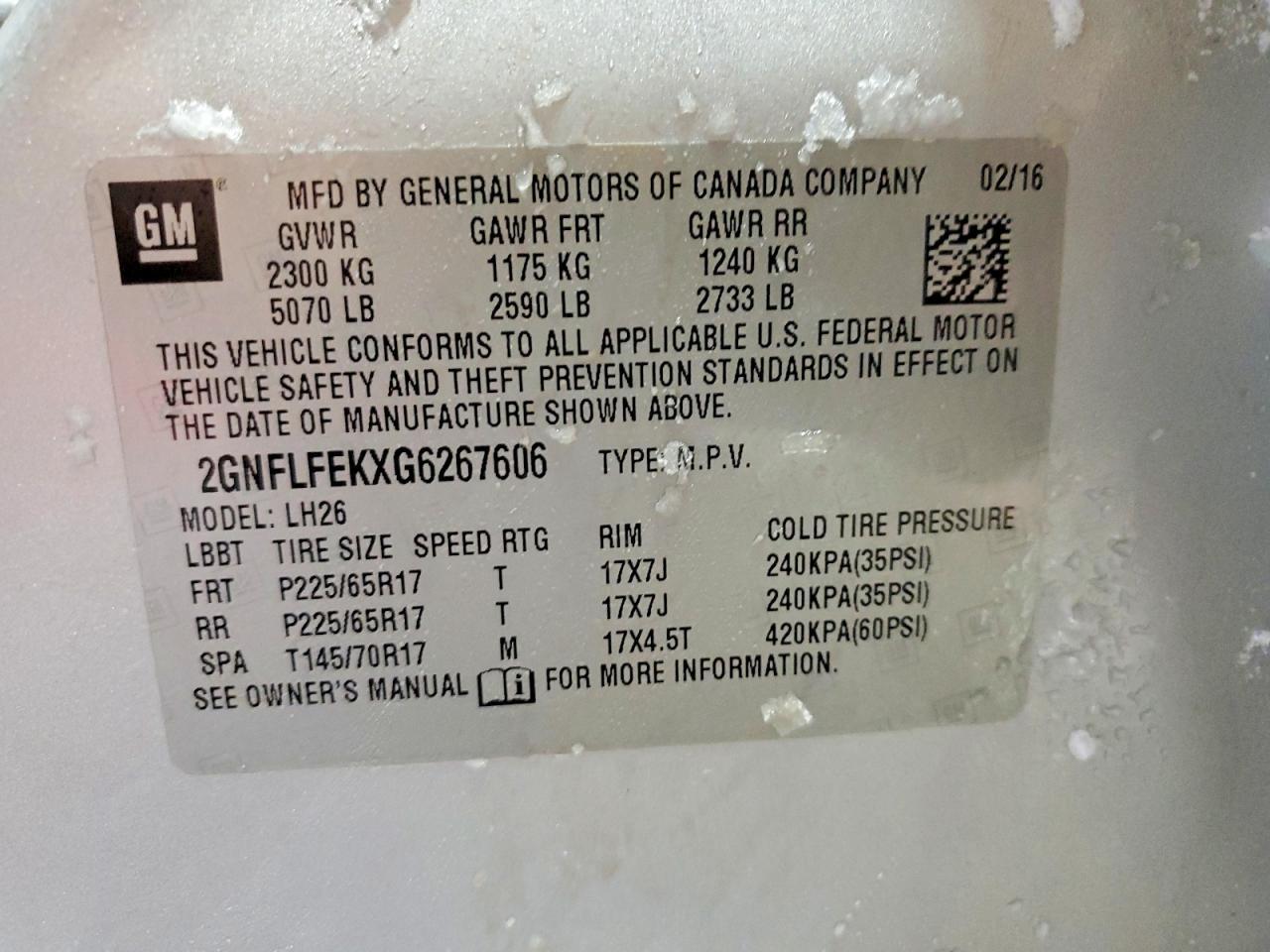 2016 Chevrolet Equinox Lt - zdjęcie 13