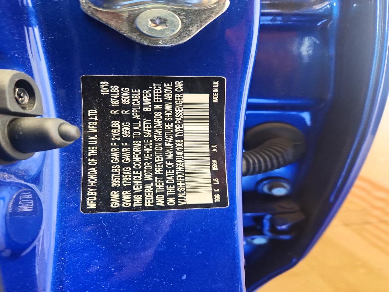 2019 Honda Civic Ex - zdjęcie 12