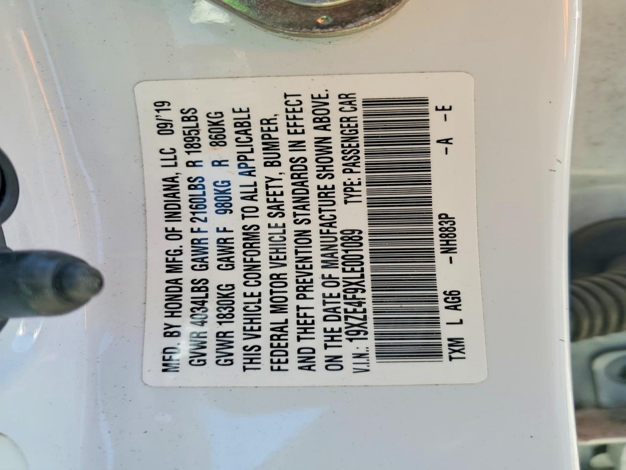 2020 Honda Insight Touring - zdjęcie 13