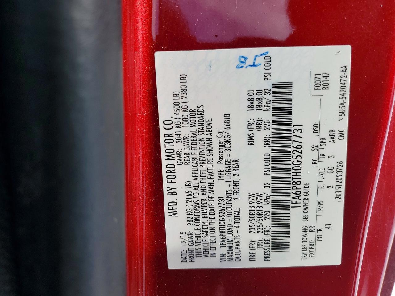 2016 Ford Mustang - zdjęcie 12