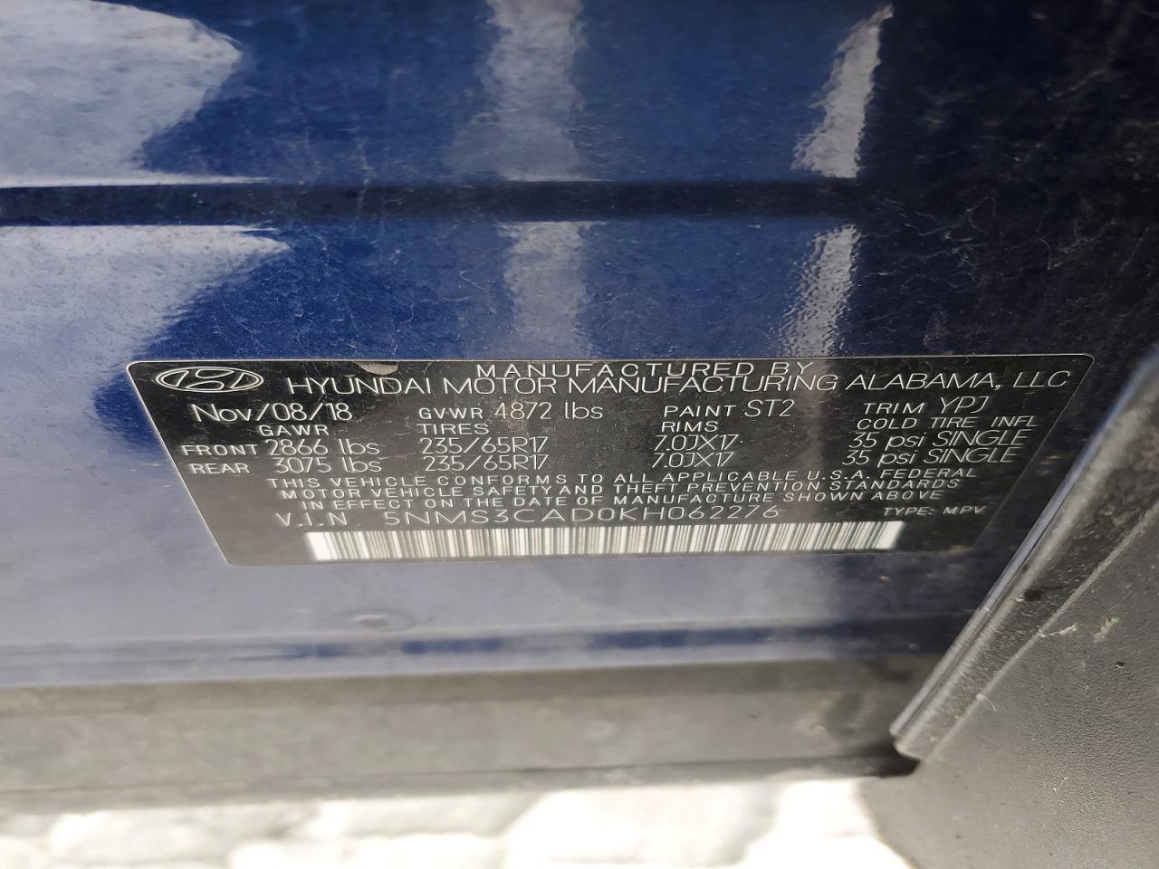 2019 Hyundai Santa Fe - zdjęcie 14