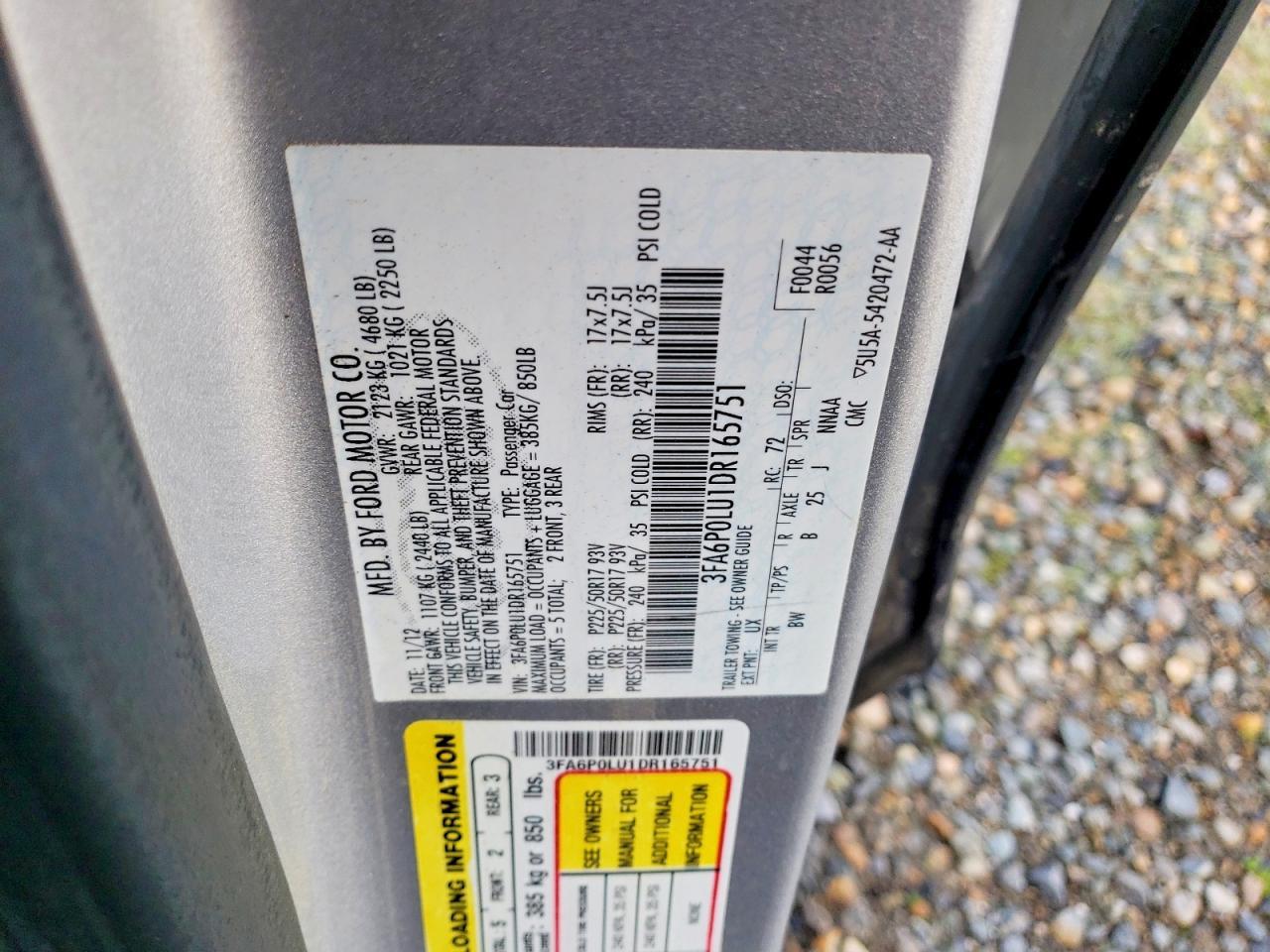 2013 Ford Fusion Se Hybrid - zdjęcie 12