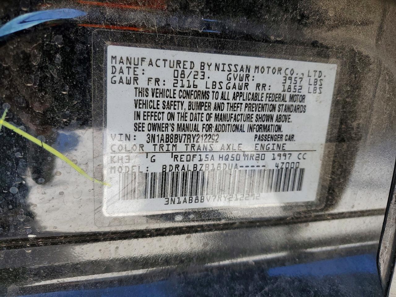 2024 Nissan Sentra S - zdjęcie 12