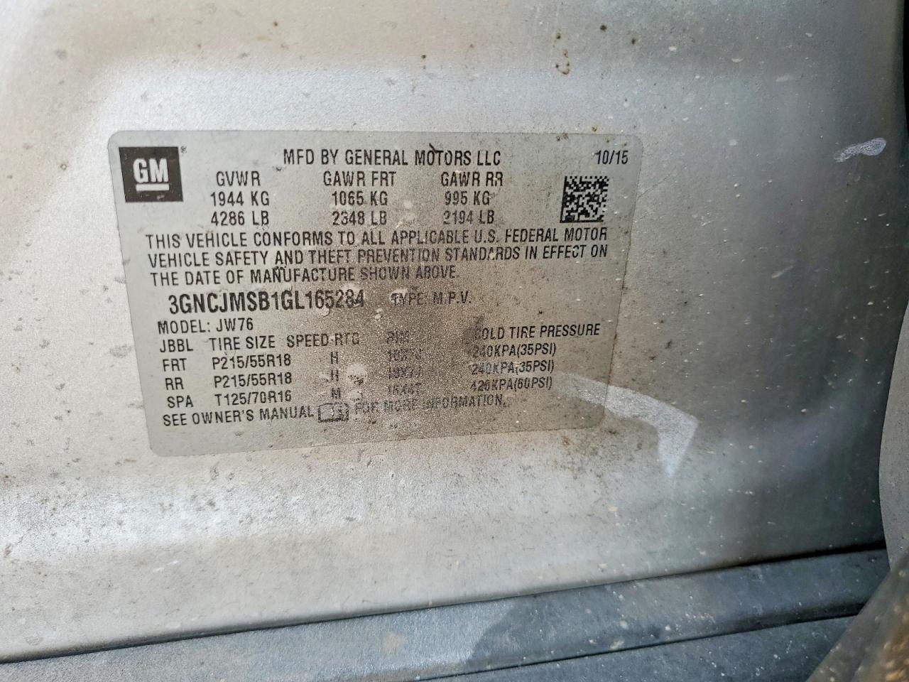 2016 Chevrolet Trax Ltz - zdjęcie 13