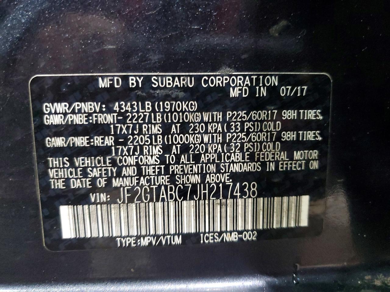 2018 Subaru Crosstrek Premium - zdjęcie 13