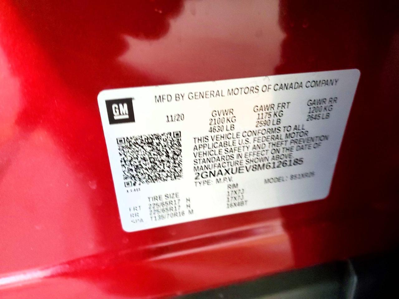 2021 Chevrolet Equinox Lt - zdjęcie 14