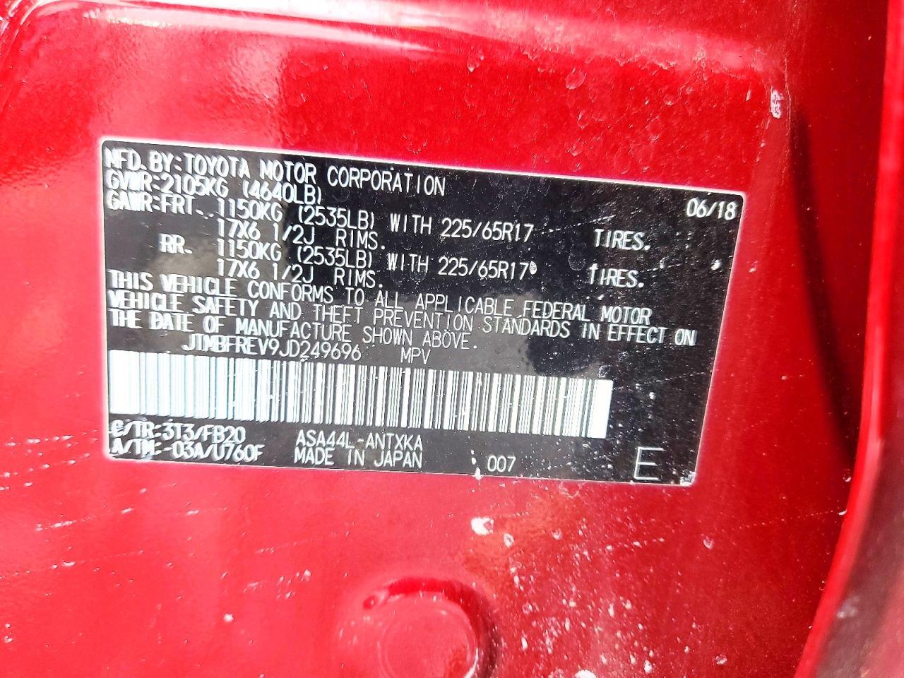 2018 Toyota Rav4 Le - zdjęcie 13