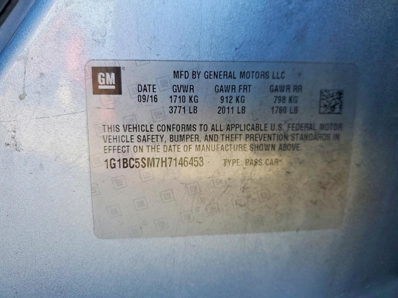 2017 Chevrolet Cruze Ls - zdjęcie 12