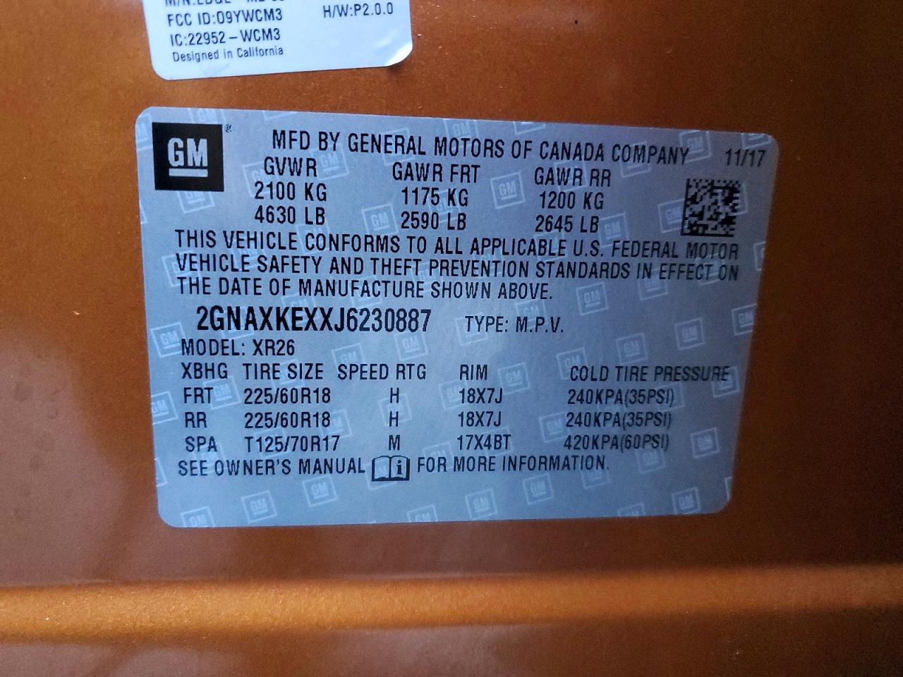 2018 Chevrolet Equinox Lt - zdjęcie 14