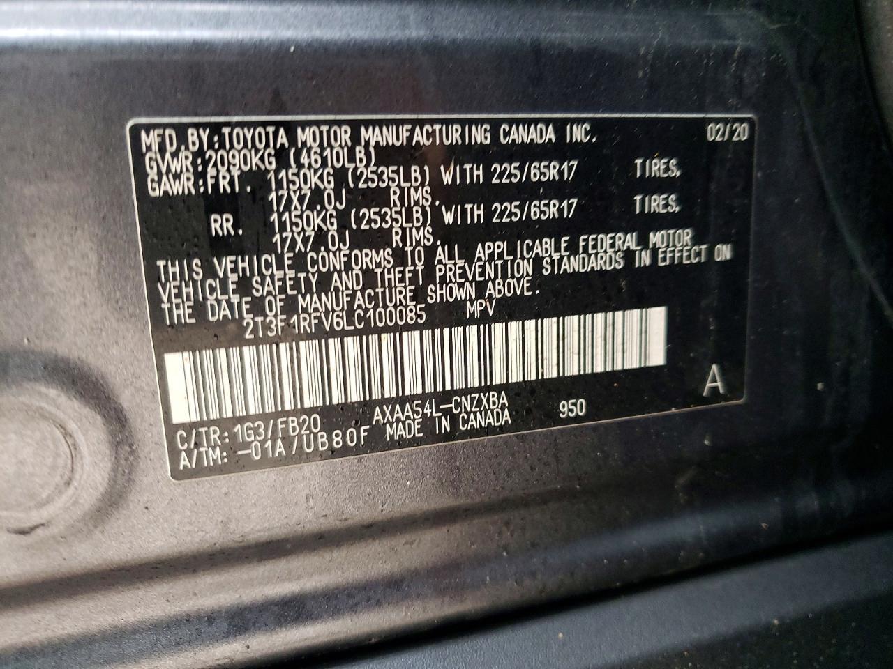 2020 Toyota Rav4 Le - zdjęcie 13