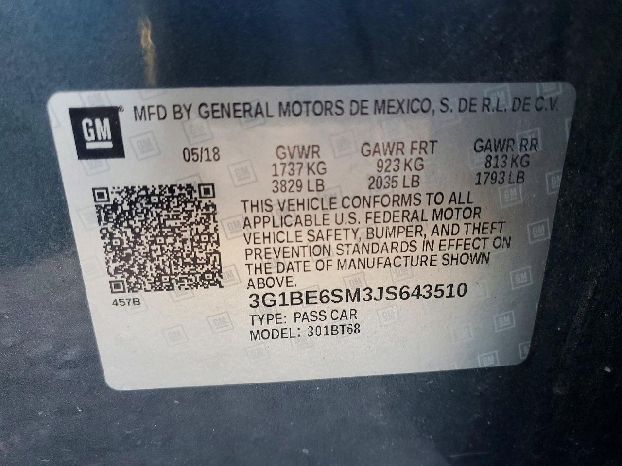 2018 Chevrolet Cruze Lt - zdjęcie 12