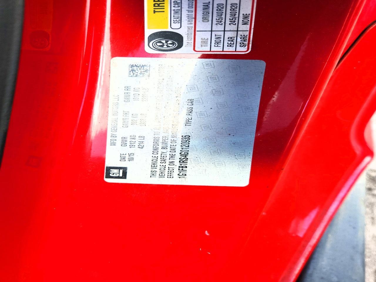 2016 Chevrolet Camaro Lt - zdjęcie 12