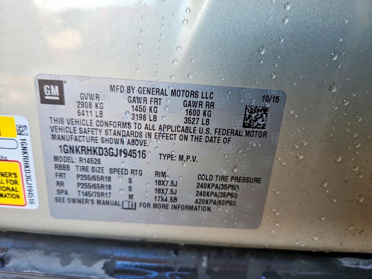 2016 Chevrolet Traverse Lt - zdjęcie 13