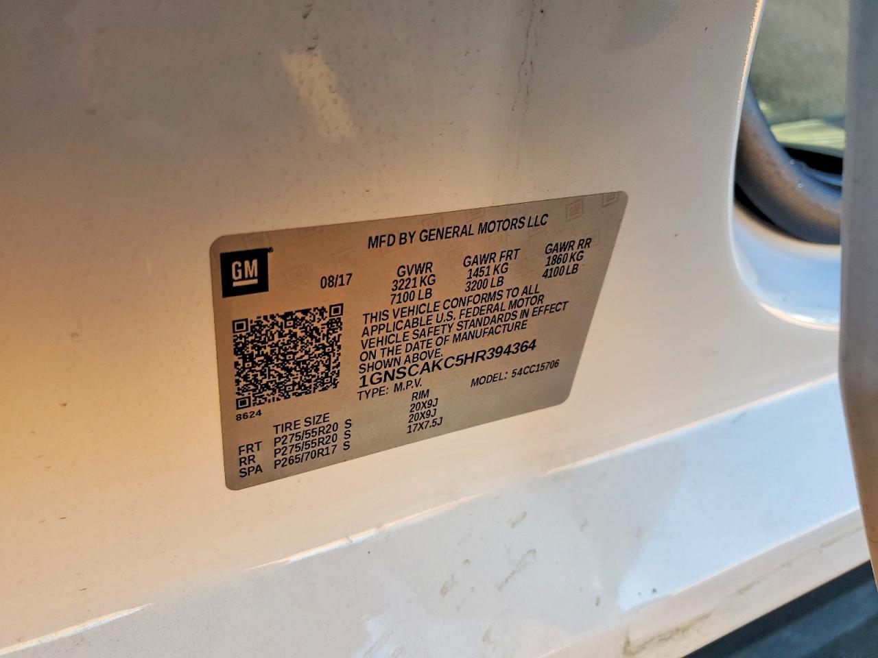 2017 Chevrolet Tahoe C1500 Ls - zdjęcie 13