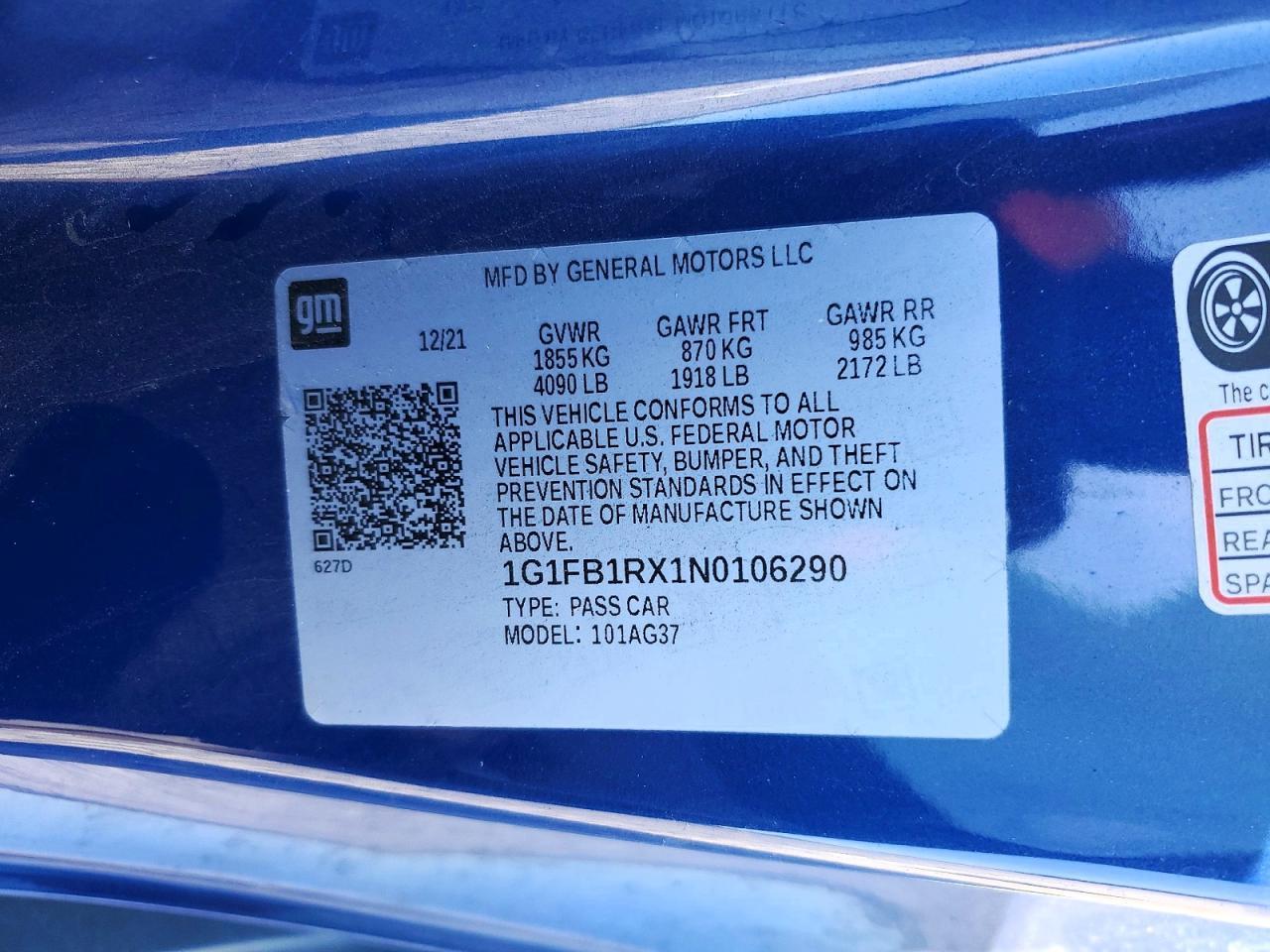 2022 Chevrolet Camaro Ls - zdjęcie 12