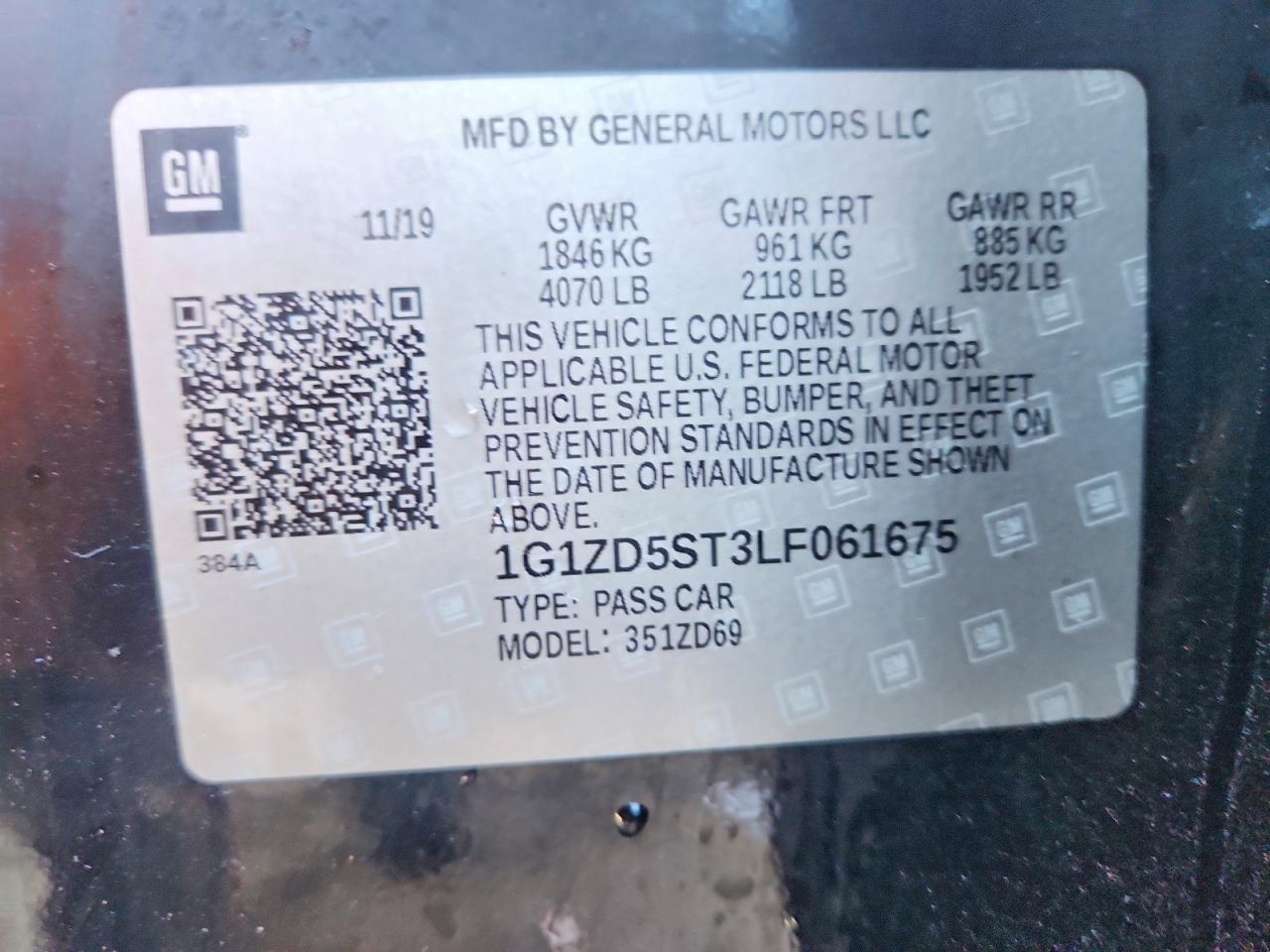 2020 Chevrolet Malibu Lt - zdjęcie 12