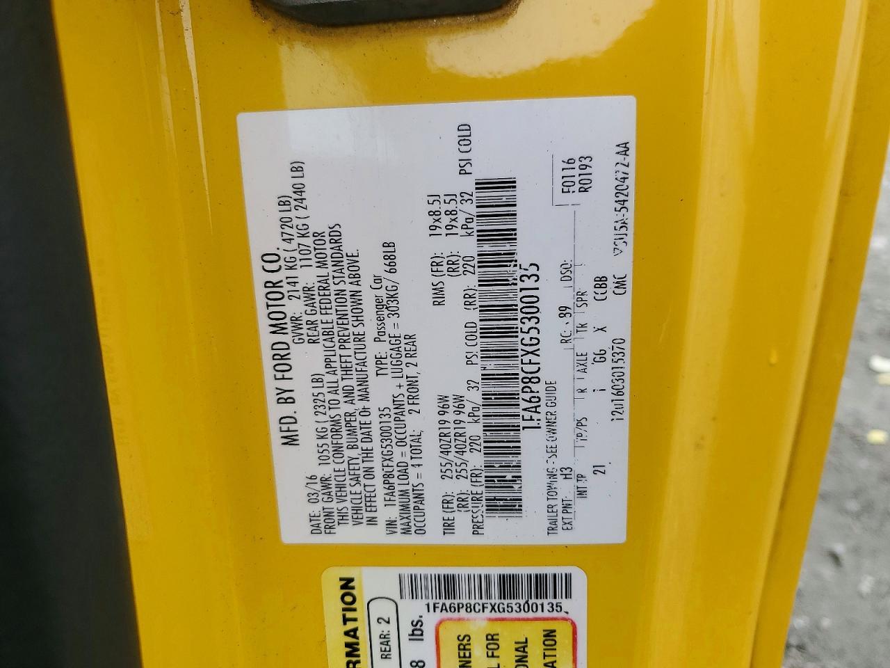 2016 Ford Mustang Gt - zdjęcie 12