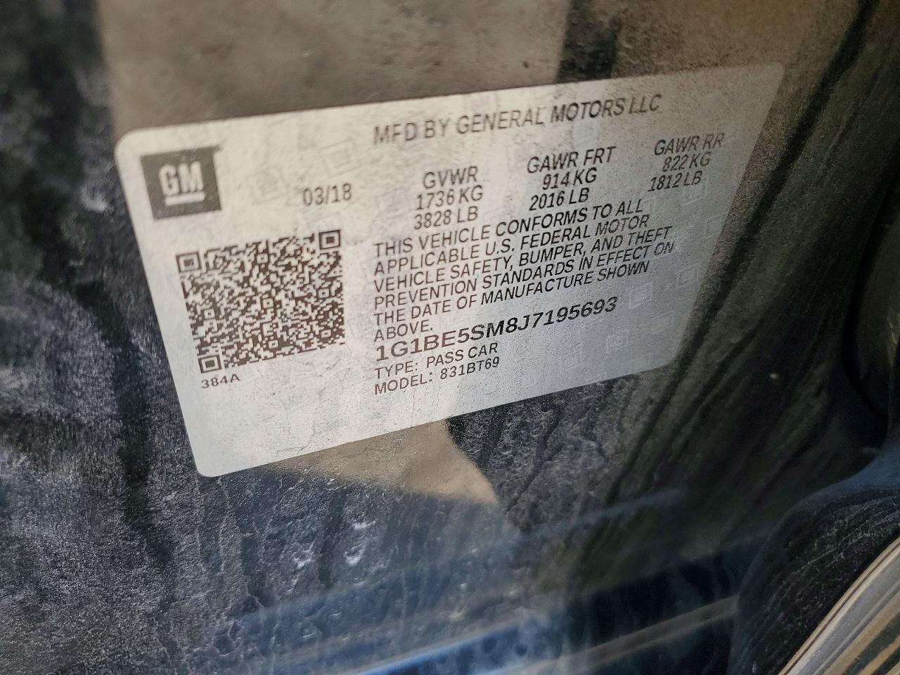 2018 Chevrolet Cruze Lt - zdjęcie 12