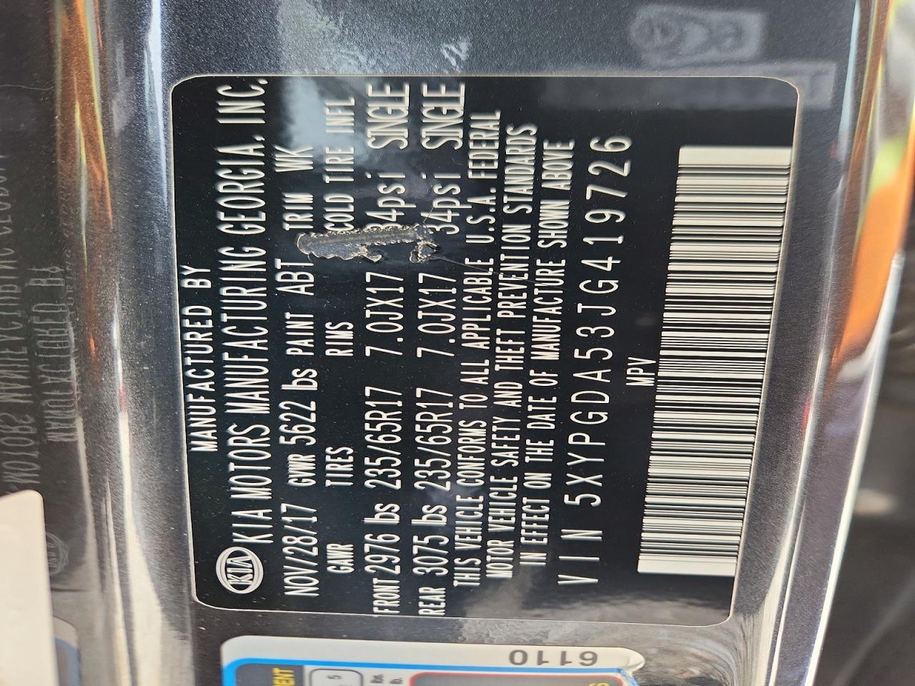 2018 Kia Sorento Lx V6 - zdjęcie 13