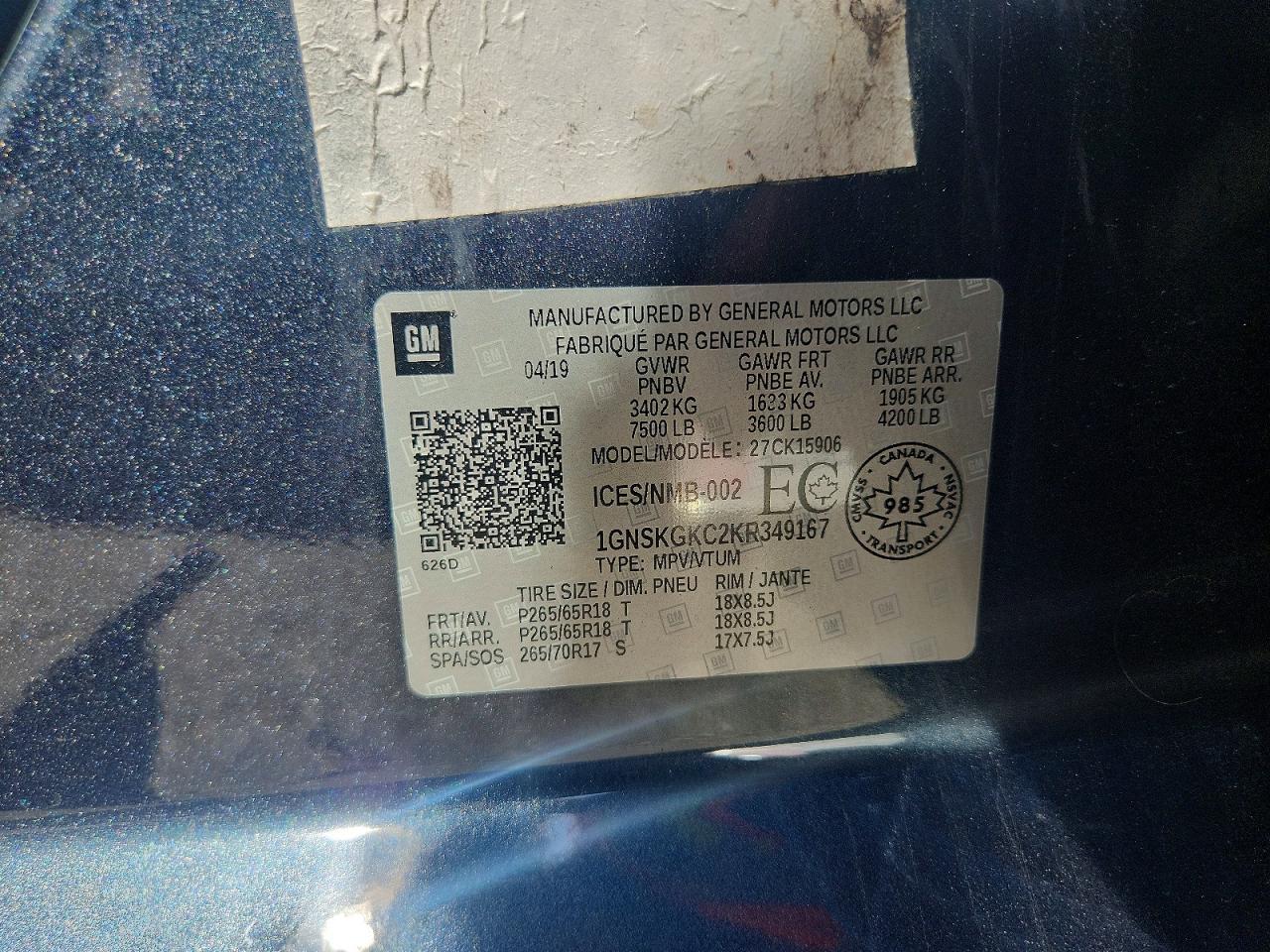 2019 Chevrolet Suburban K1500 Ls - zdjęcie 13