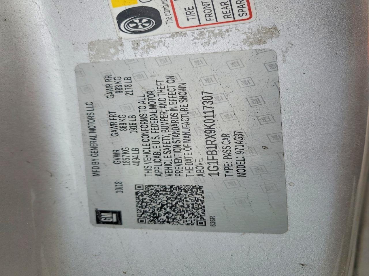 2019 Chevrolet Camaro Ls - zdjęcie 12