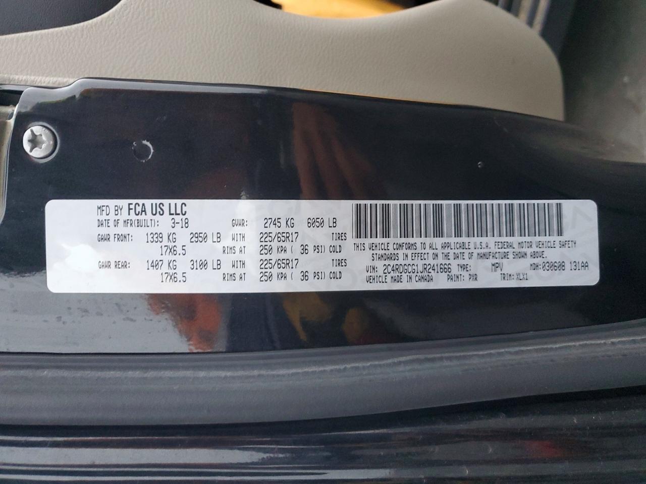 2018 Dodge Grand Caravan Sxt - zdjęcie 13