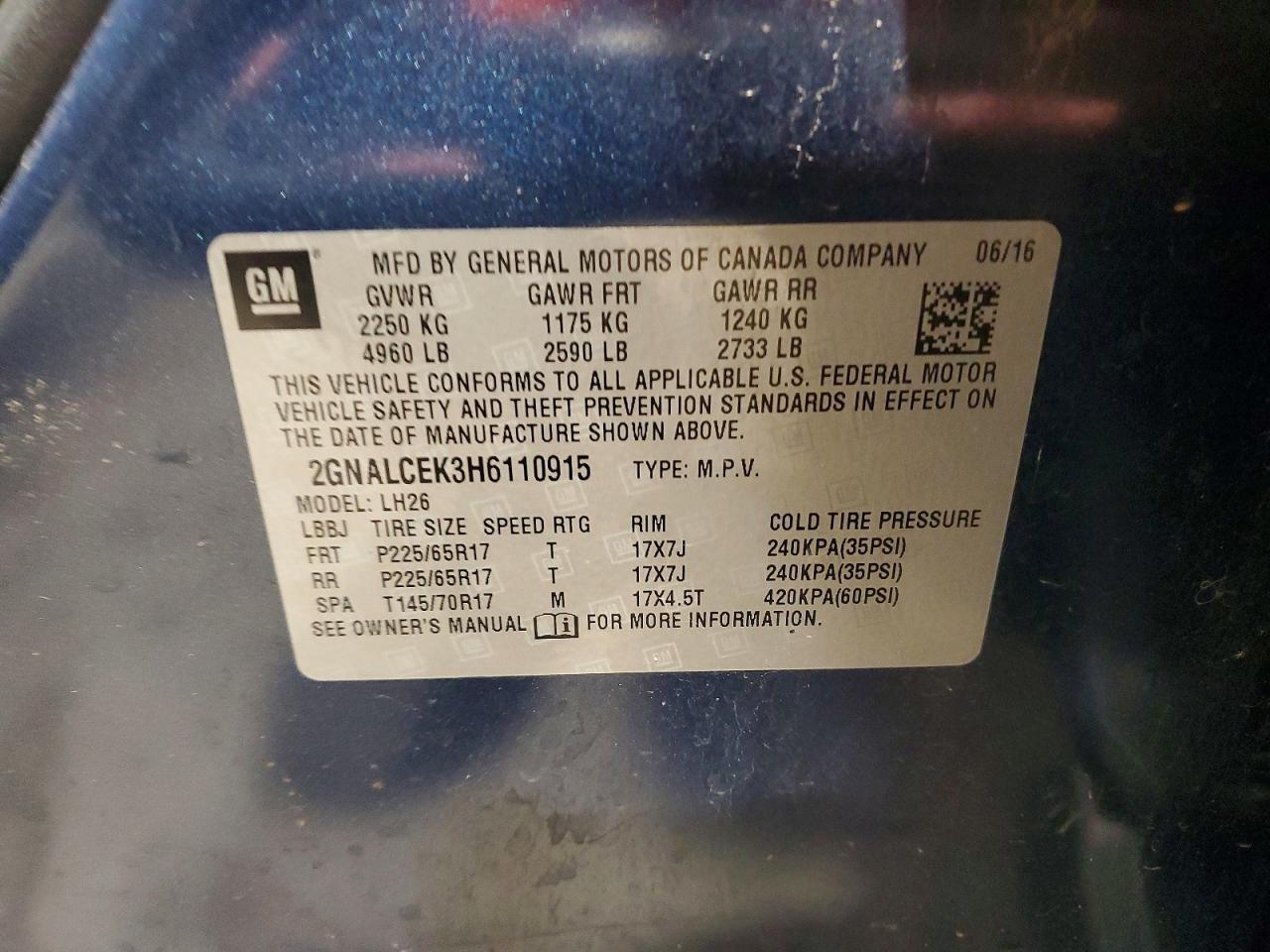 2017 Chevrolet Equinox Lt - zdjęcie 13