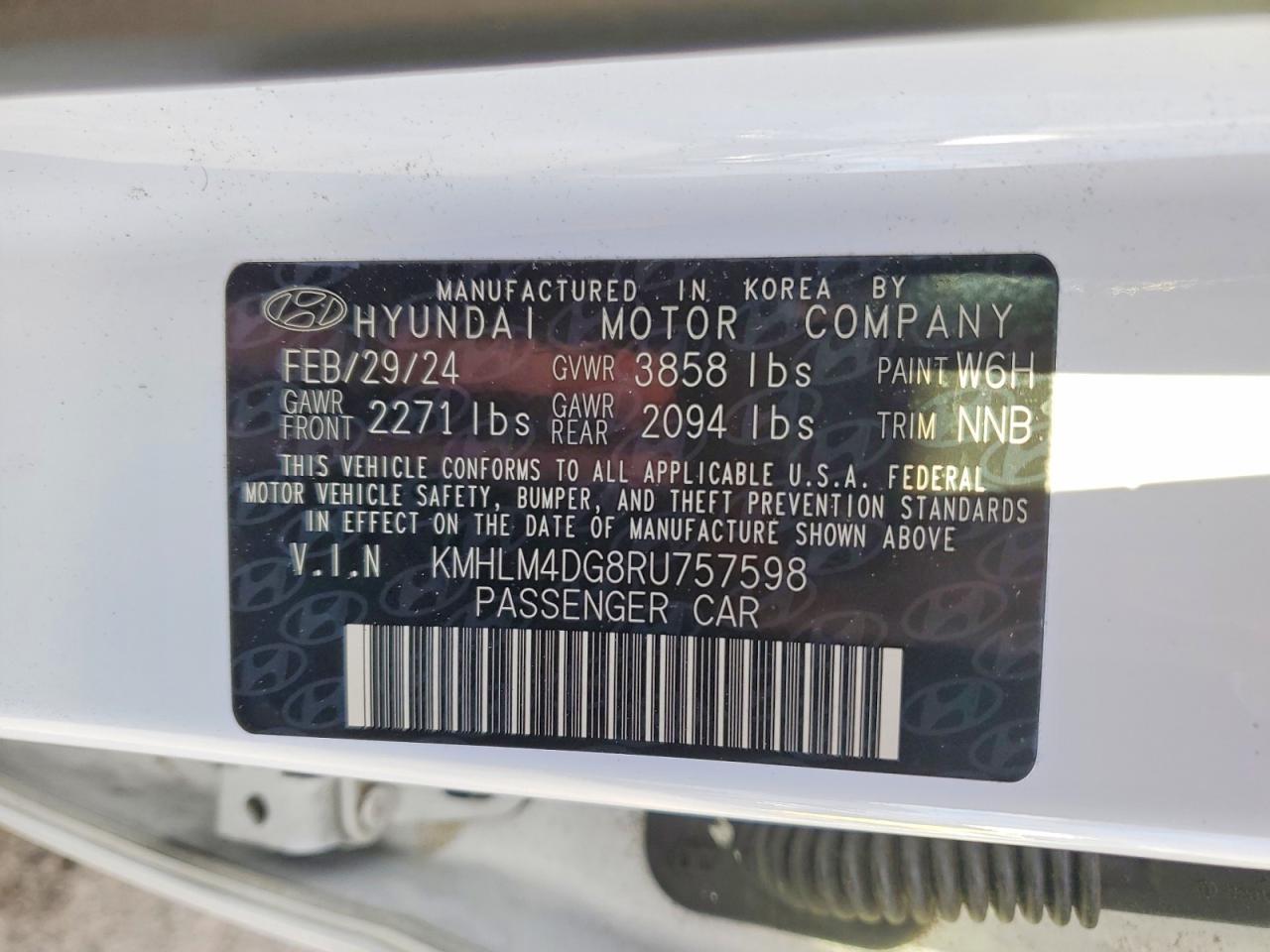2024 Hyundai Elantra Sel - zdjęcie 12