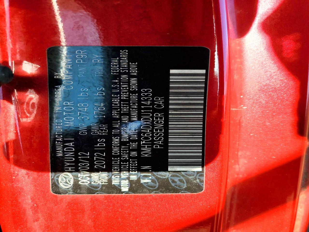 2013 Hyundai Veloster - zdjęcie 12