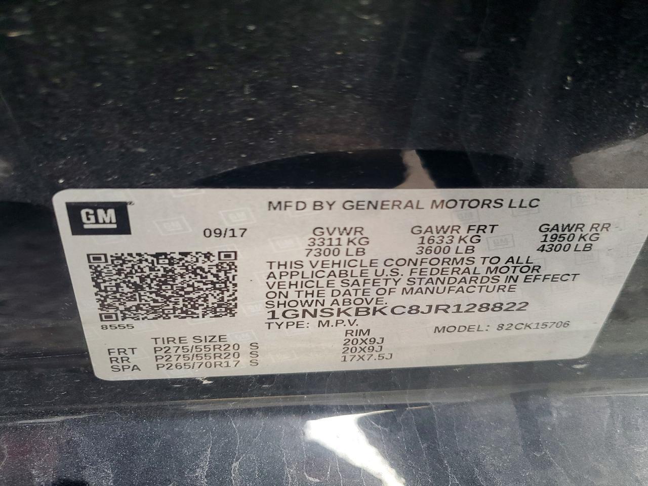 2018 Chevrolet Tahoe K1500 Lt - zdjęcie 14