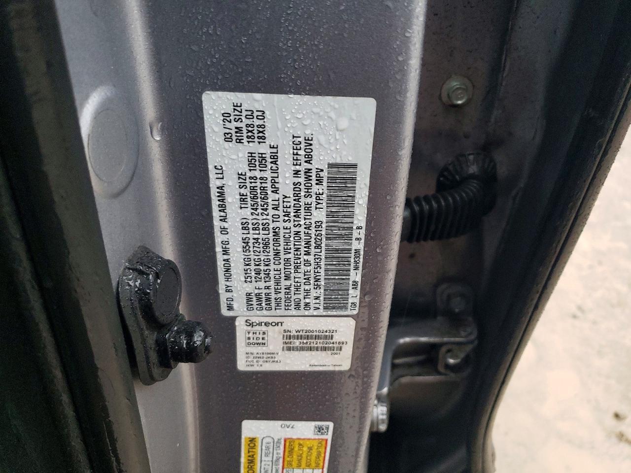 2020 Honda Pilot Ex - zdjęcie 13