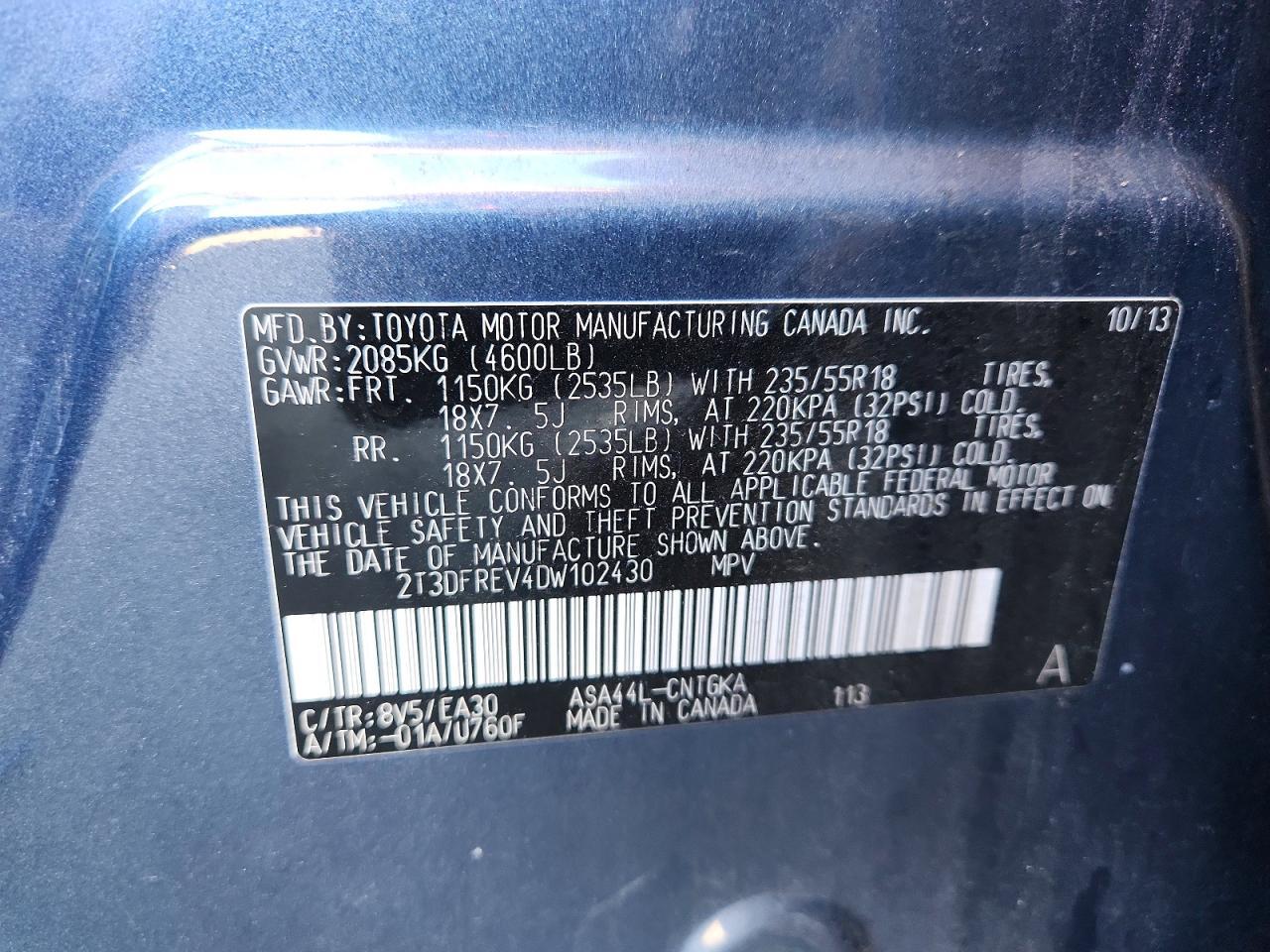 2013 Toyota Rav4 Limited - zdjęcie 14