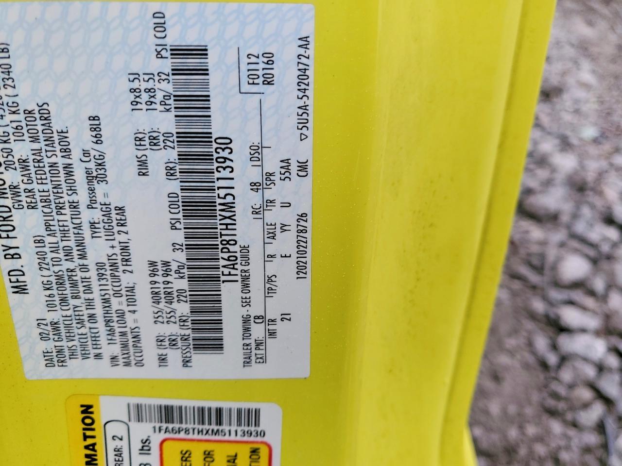 2021 Ford Mustang - zdjęcie 12