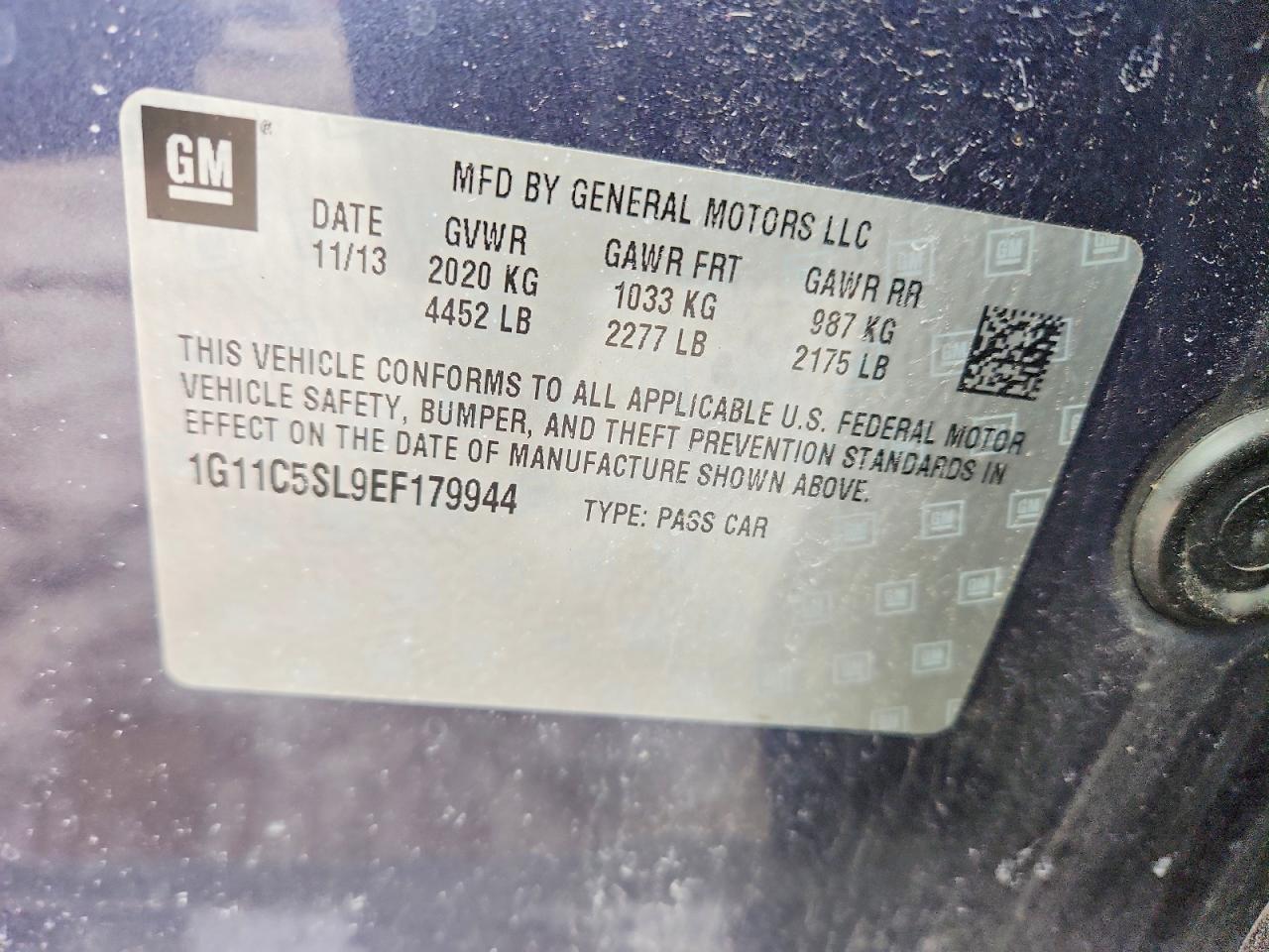 2014 Chevrolet Malibu 1Lt - zdjęcie 12