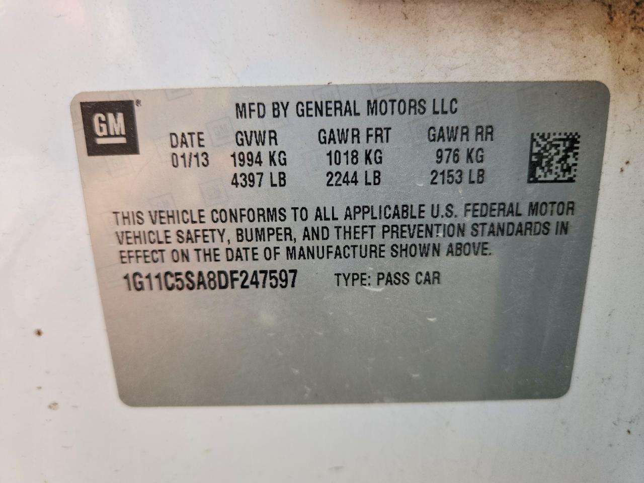 2013 Chevrolet Malibu 1Lt - zdjęcie 12