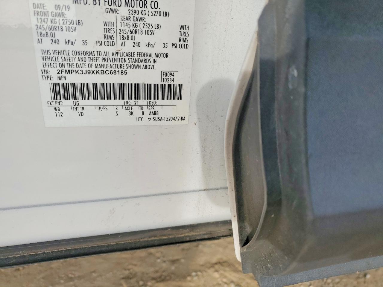 2019 Ford Edge Sel - zdjęcie 12