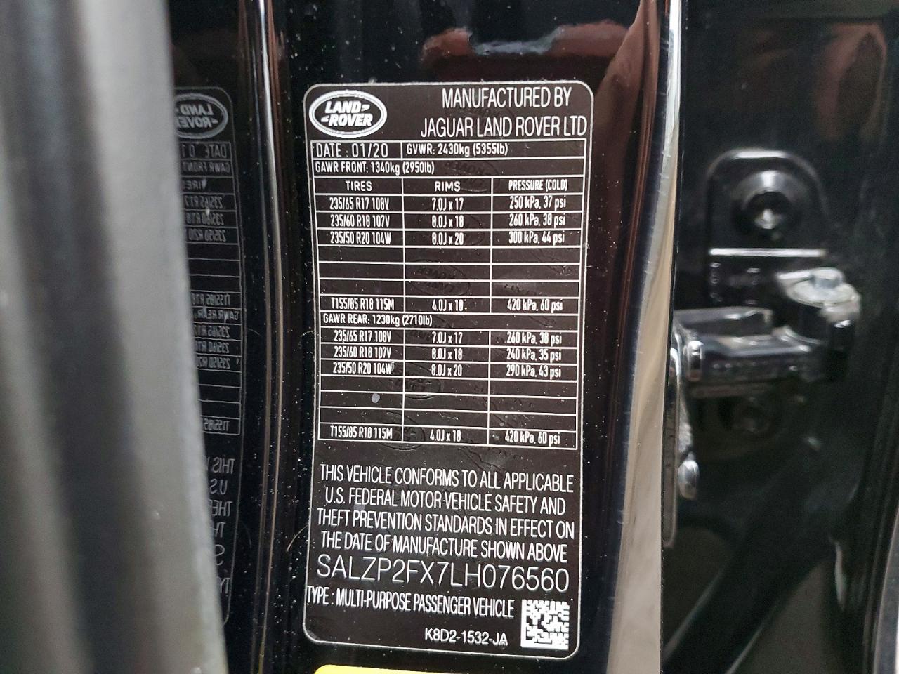 2020 Land Rover Range Rover Evoque Se - zdjęcie 12