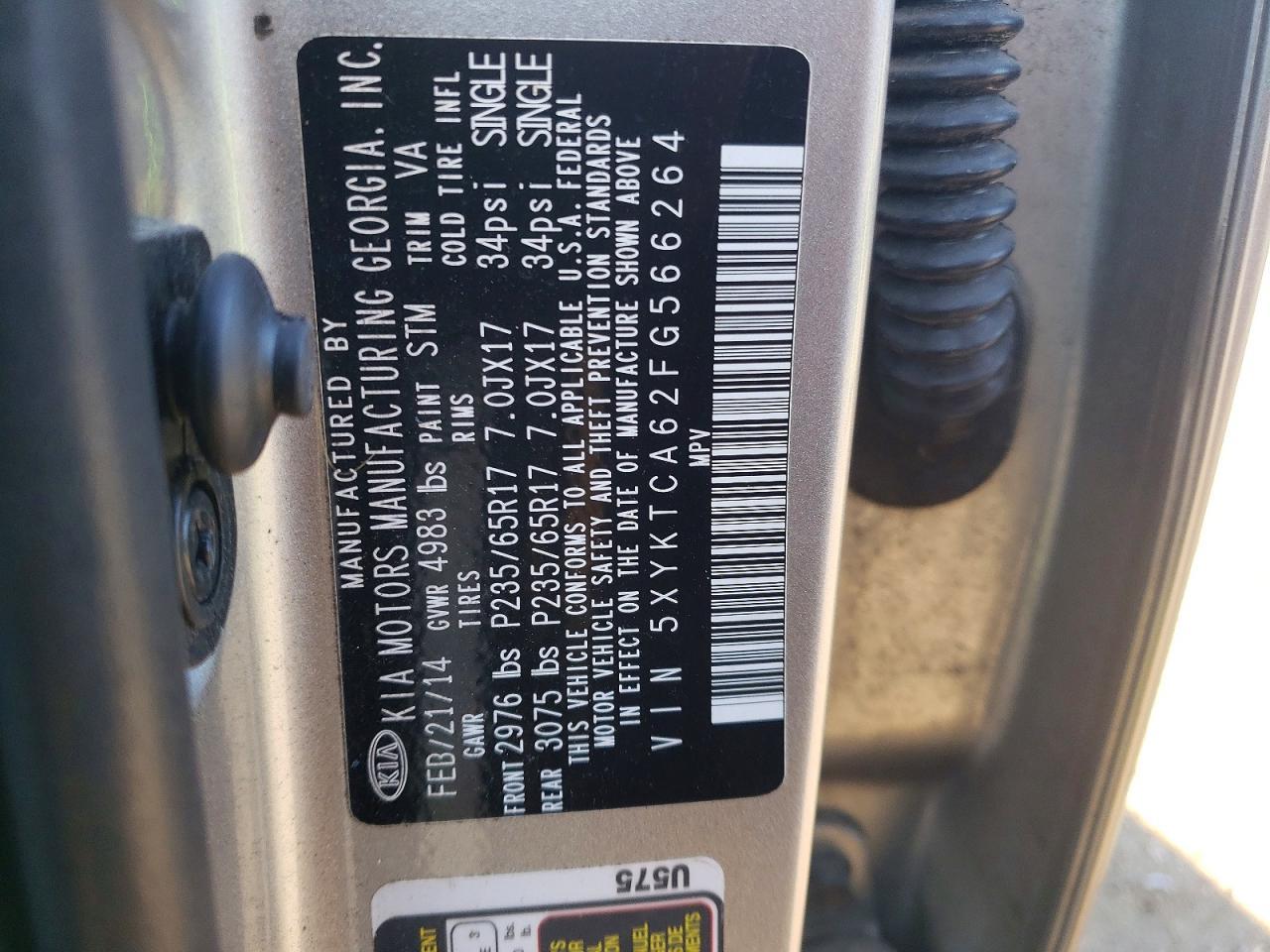 2015 Kia Sorento Lx - zdjęcie 13