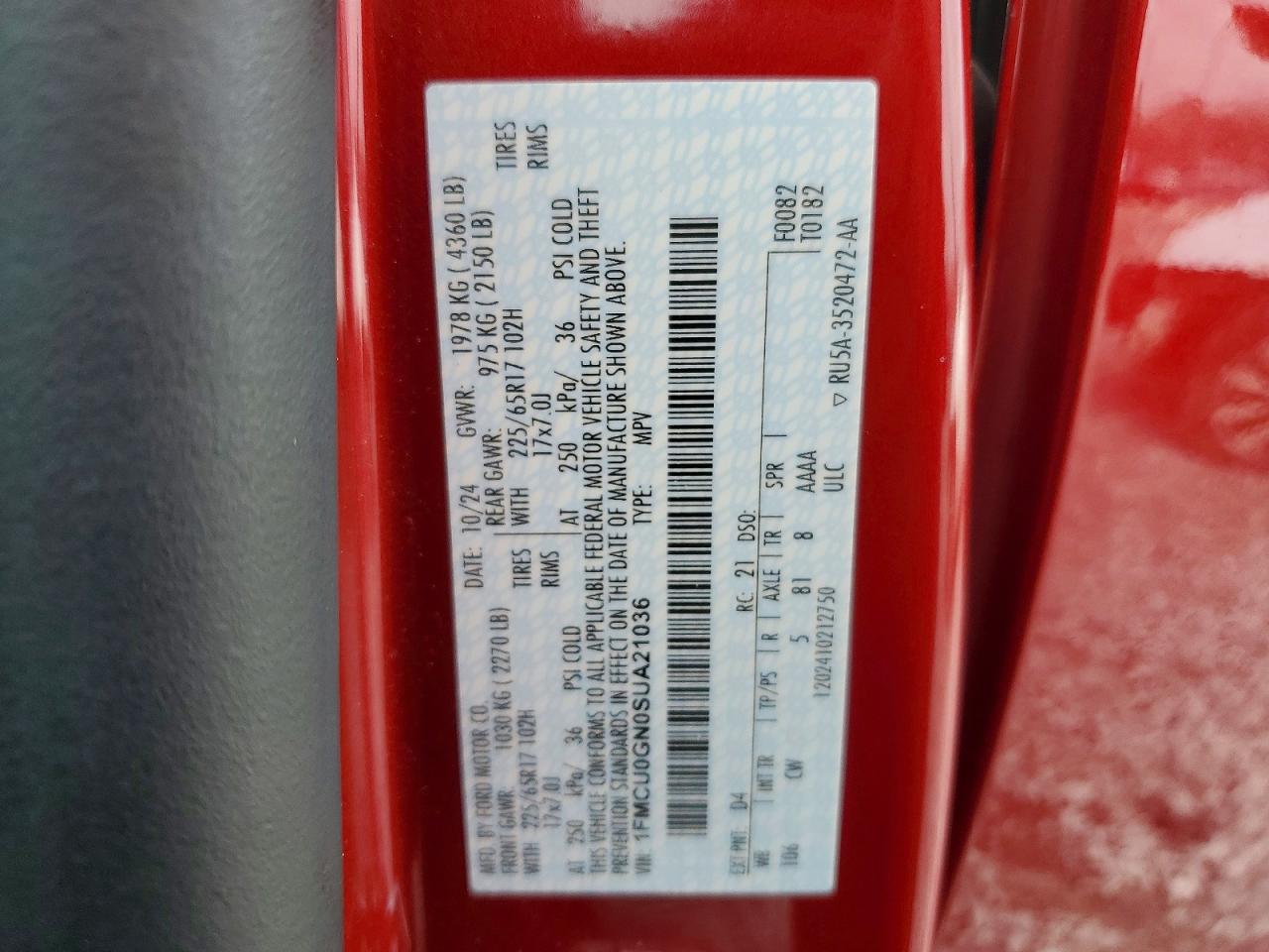 2025 Ford Escape Active - zdjęcie 13